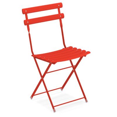 emu Arc En Ciel Outdoor Folding Side Chair Set of 2 - Color: Red - E314-50