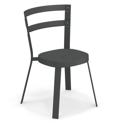 emu Thor Outdoor Stacking Side Chair Set Of 4 - Color: Black - E655-22