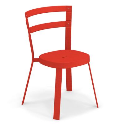 emu Thor Outdoor Stacking Side Chair Set Of 4 - Color: Red - E655-50