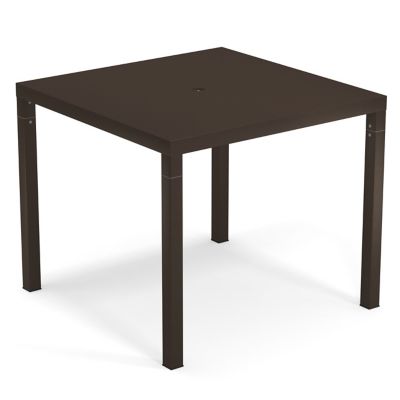 emu Nova Outdoor Bistro Table with Umbrella Hole - Color: Bronze - E859WH-4