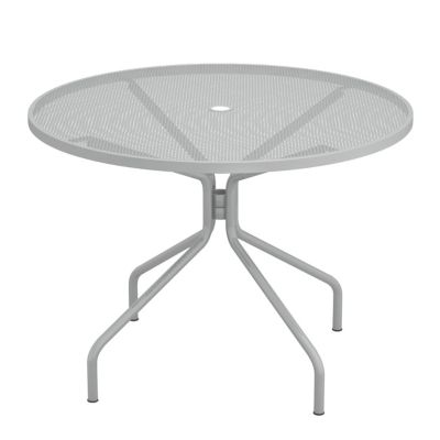 emu Cambi Outdoor Round Bistro Table with Umbrella Hole - Color: Grey - Siz