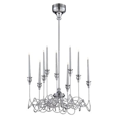 Eurofase Candela 9-Light Chandelier - Color: Silver - Size: 9 light - 26346