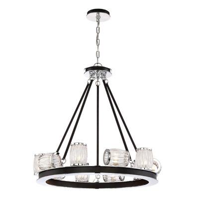 Eurofase Barile Chandelier - Color: Polished Chrome - Size: 10 light - 3165