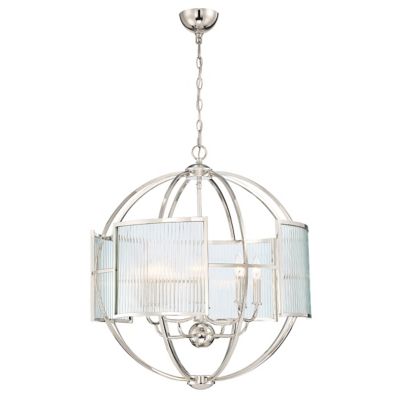 Eurofase Manilow Orb Chandelier - Color: Silver - Size: Polished Nickel - 3