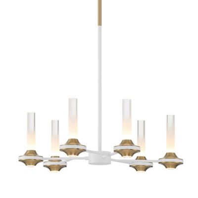 Eurofase Torcia LED Chandelier - Color: White - Size: Small - 45712-029