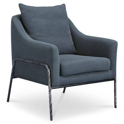 Moes Home Collection Archer Accent Chair - Color: Blue - ME-1063-26