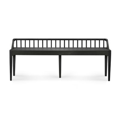 Ethnicraft Spindle Bench - Color: Black - 10151234