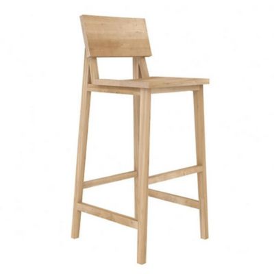 ETH2116720 Ethnicraft Oak N4 Bar Stool - Color: Beige - 50077 sku ETH2116720