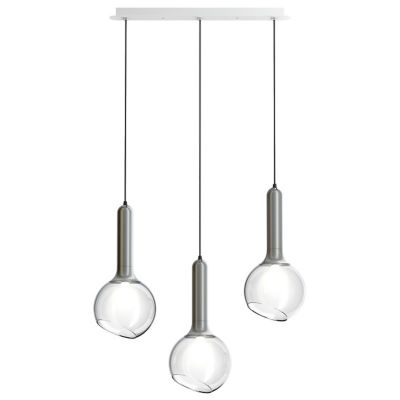 Estiluz Luck Linear Chandelier Light - Color: Silver - 113415711U_3x0244337