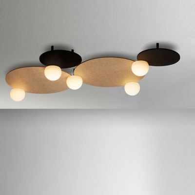 Estiluz Circ LED Flushmount Light - Color: Beige - Size: 5 light - 03825267