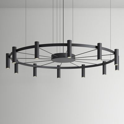 ESZ2361872 Estiluz Laverd LED Chandelier - Color: Black - Siz sku ESZ2361872