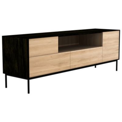 Ethnicraft Oak TV Cupboard - Color: Black - 51473