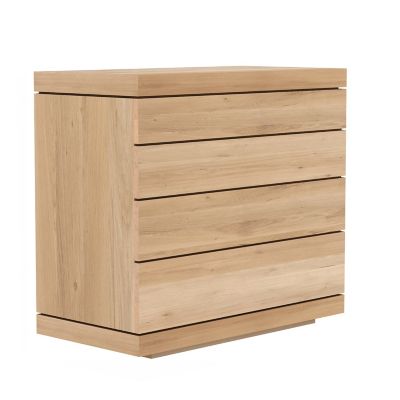 Ethnicraft Oak Burger Chest of 4 Drawers - Color: Brown - 51399