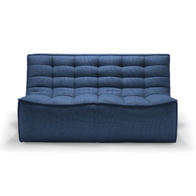 Ethnicraft N701 2 Seater Sofa - Color: Blue - 20074