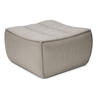 ETH2558010 Ethnicraft N701 Footstool - Color: Grey - 20269 sku ETH2558010