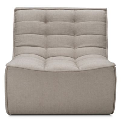 ETH2558019 Ethnicraft N701 1 Seater Sofa - Color: White - 202 sku ETH2558019