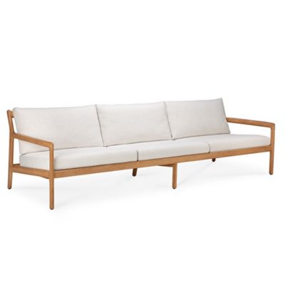 Ethnicraft Teak Jack Outdoor Sofa - Color: Beige - Size: 104 In - 10252