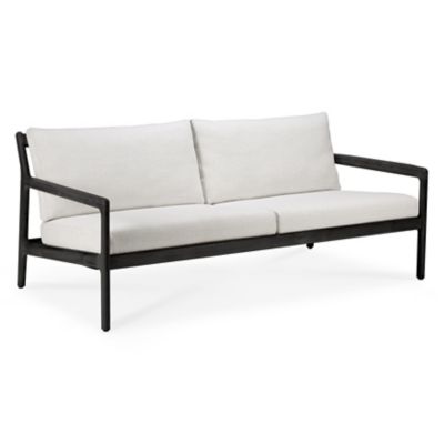 Ethnicraft Teak Jack Outdoor Sofa - Color: Black - Size: 71 In - 10232