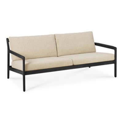 Ethnicraft Teak Jack Outdoor Sofa - Color: Black - Size: 71 In - 10229