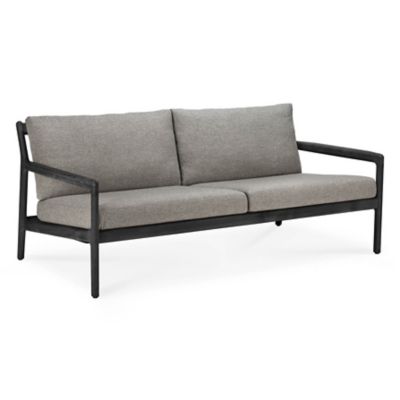 Ethnicraft Teak Jack Outdoor Sofa - Color: Black - Size: 71 In - 10235