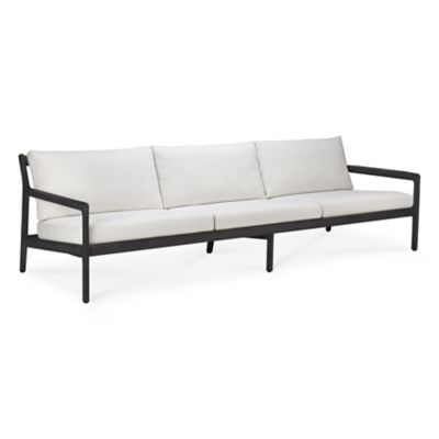 Ethnicraft Teak Jack Outdoor Sofa - Color: Black - Size: 104 In - 10233