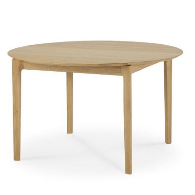 ETH2110673 Ethnicraft Oak Bok Round Extendable Dining Table - sku ETH2110673