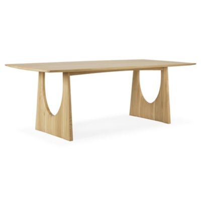 Ethnicraft Oak Geometric Dining Table - Color: Brown - Size: Small - 10153057