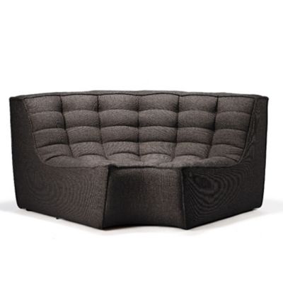 Ethnicraft N701 Round Corner Sofa - Color: Grey - 20213