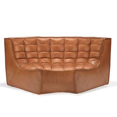 ETH2111291 Ethnicraft N701 Round Corner Sofa - Color: Brown - sku ETH2111291