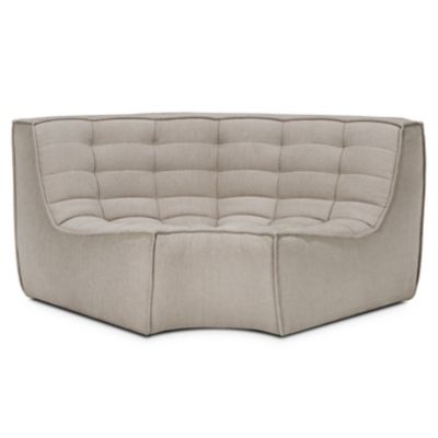 Ethnicraft N701 Round Corner Sofa - Color: White - 20264