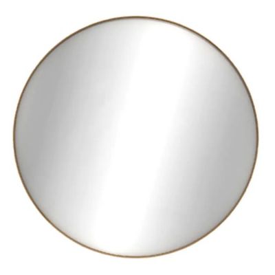 Ethnicraft Oak Layers Round Wall Mirror - Color: Brown - Size: Large - 5816