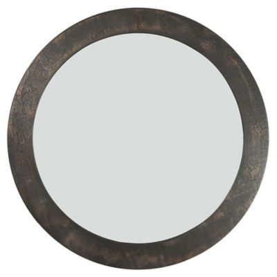 Ethnicraft Umber Sphere Wall Mirror - Color: Bronze - Size: 39 In - 25956