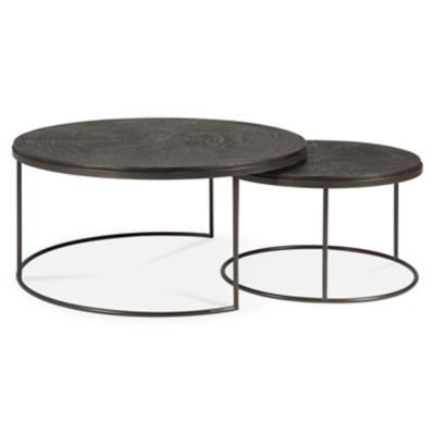 ETH2558003 Ethnicraft Nesting Coffee Table Set 2 - Color: Bla sku ETH2558003