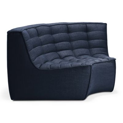 Ethnicraft N701 Round Corner Sofa - Color: Blue - 20214