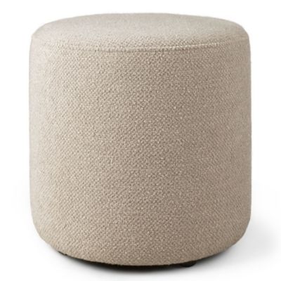 Ethnicraft Barrow Pouf - Color: White - Size: Small - 20156