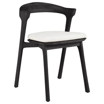 Ethnicraft Bok Outdoor Dining Chair with Cushion - Color: Black - 10361