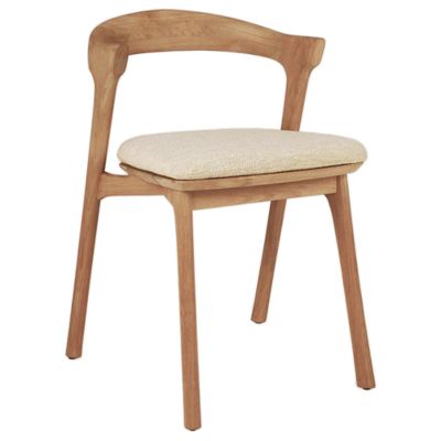 Ethnicraft Bok Outdoor Dining Chair with Cushion - Color: Beige - 10353