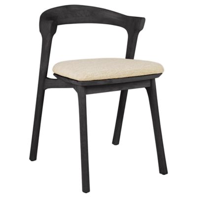 Ethnicraft Bok Outdoor Dining Chair with Cushion - Color: Black - 10363