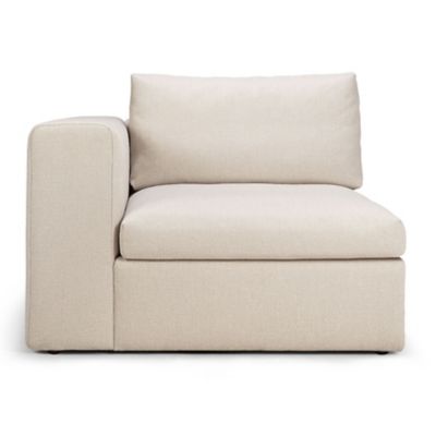 Ethnicraft Mellow Upholstered End Seat with Right Armrest - 20056