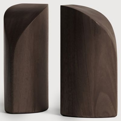 ETH2468050 Ethnicraft PI Bookends - Color: Brown - 29780 sku ETH2468050