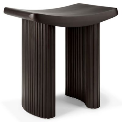 Ethnicraft Roller Max Stool - Color: Brown - 35030