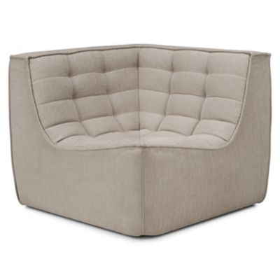 Ethnicraft N701 Square Corner Sofa - Color: White - 20265