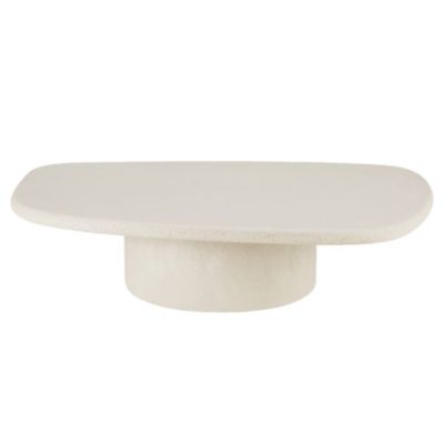 Ethnicraft Elements Pebble Coffee Table - Color: White - 26412