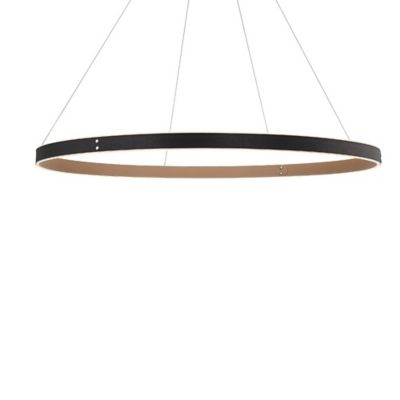 Huxe Uma Chandelier in Black, Size: 45