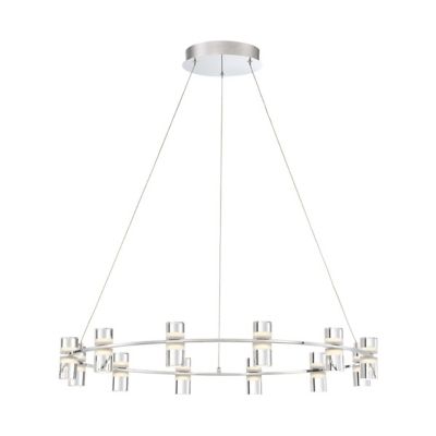 Huxe Ferrara LED Chandelier in Clear, Size: Large