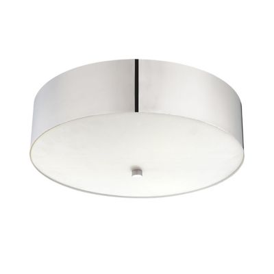 Huxe Potenza LED Flush Mount Celing Light in Silver
