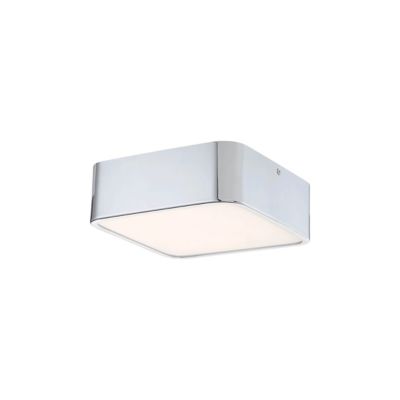 Huxe Sanremo LED Flush Mount Ceiling Light in White, Size: Small