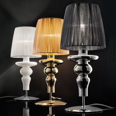 Evi Style Gadora Table Lamp - Color: Black - Size: 1 light - ES0620CO04CRAL