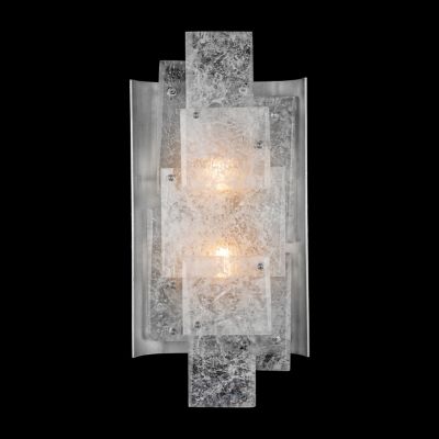 Fine Art Handcrafted Lighting Lunea 910850 Wall Sconce - Color: Silver - Si