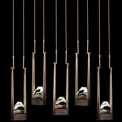 Strata 932140 LED Linear Chandelier - Color: Bronze - Size: 10 light - Fine Art Handcrafted Lighting 932140-3ST